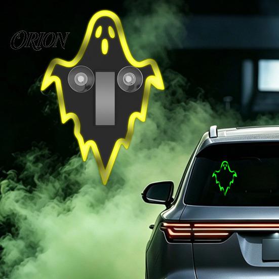 Decorative Lights for SUVs Solar Ghost Car LED Light, USB Wireless Animated Warning Windshield And Auto Atmosphere Lamps Rear Window, 6 Modes Suction