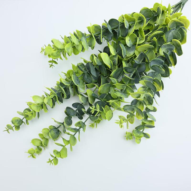 13 Heads Of Simulated Eucalyptus Photographic Home Decoration Artificial Plastic Flower Ornaments