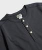Beulonseun 10.6 Oz Cotton Short Sleeve Henley Tee Dark Gray