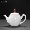 Multifunctional Tea Set Accessories Sheep Fat Jade Porcelain Teapot White Porcelain Xi Shi Pot Gift Ceramic Set Teapot