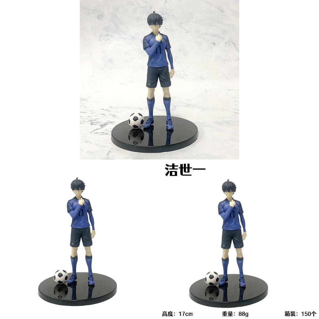 Blue Lock Pvc Collectible Figure With Assembly For Desk Decor