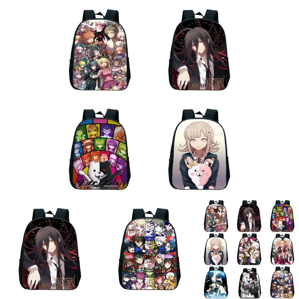 Sac à dos imprimé anime Danganronpa Imperméable Grande capacité Léger Portable Parfait pour l'école et les voyages