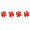 4PCS RC Wheel Hex Hub Aluminum Alloy 17mm RC Hub Nut Wheel Drive Hex Hub Adapter with Pins for