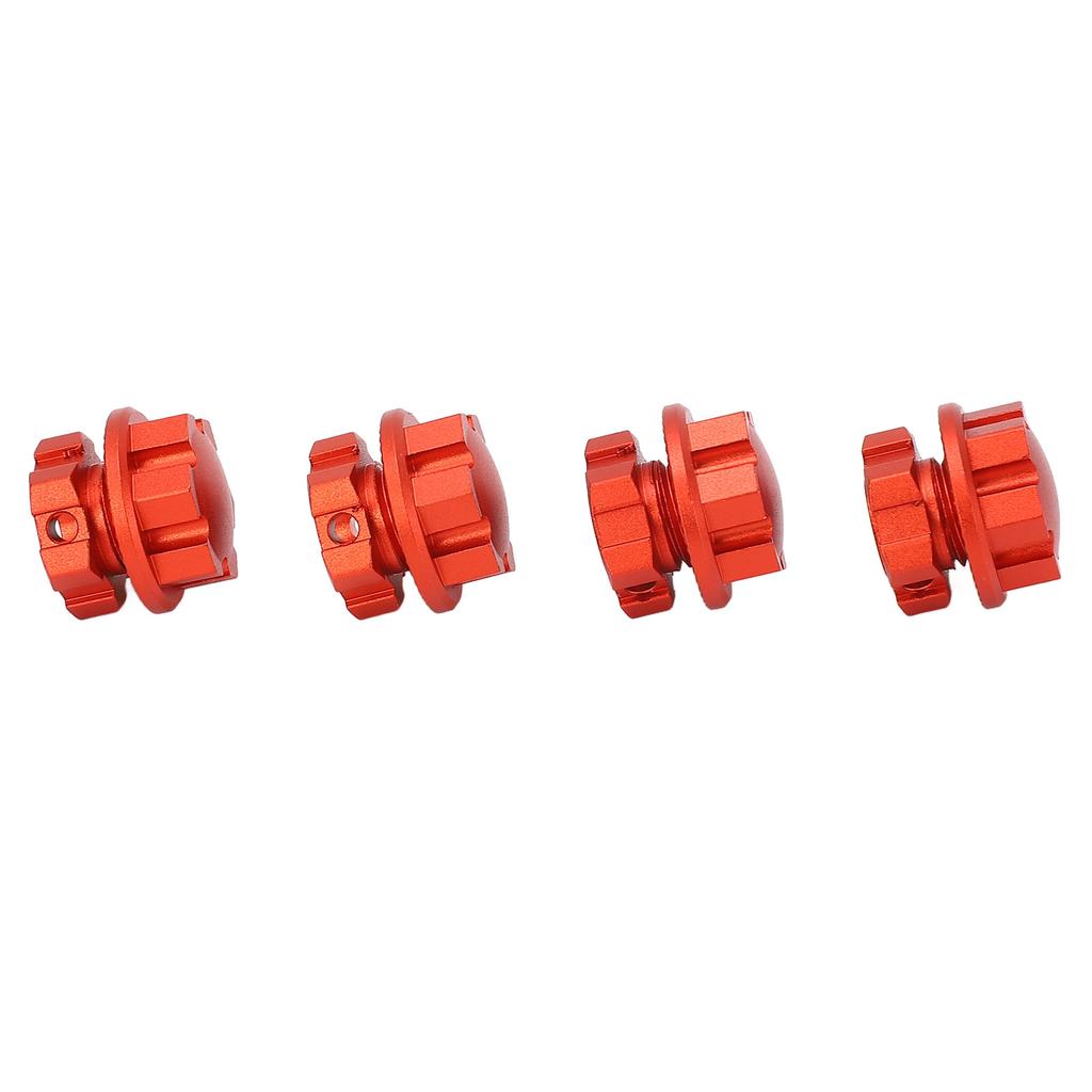 4PCS RC Wheel Hex Hub Aluminum Alloy 17mm RC Hub Nut Wheel Drive Hex Hub Adapter with Pins for