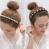 Korean Rhinestone Non-slip Toothed Wash Face Hair Hoop Pearl Headband Hair Band Hair Accessories