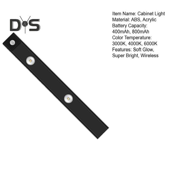 Magnetic Closet Light Wireless Motion Sensor 3 Color Temperatures Flicker Free Dimmable Under-Cabinet Light LED Wardrobe Light