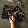 4pcs Creative Gifts Scraping Painting Characters Animals Cartoon Scratch Cards