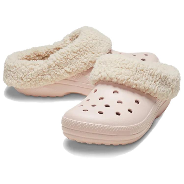 Crocs Classic Fleece Clogs Women Footwear Pink 210846-6UR