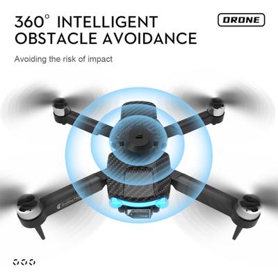 Letecký fotografický dron so 4K duálnou kamerou proti rušeniu 360-stupňový skladací dron na diaľkové ovládanie s vyhýbaním sa prekážkam
