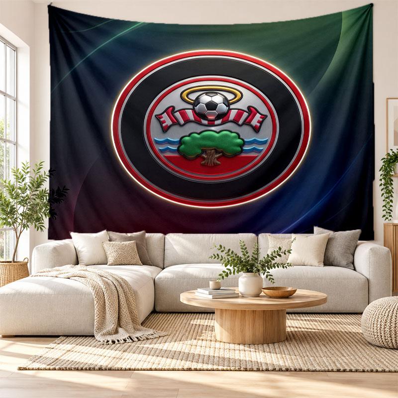 Southampton Football Wall Tapestry, Soft Fabric Wall Hanging, Decorative Backdrop For Bedroom Home Wall Art