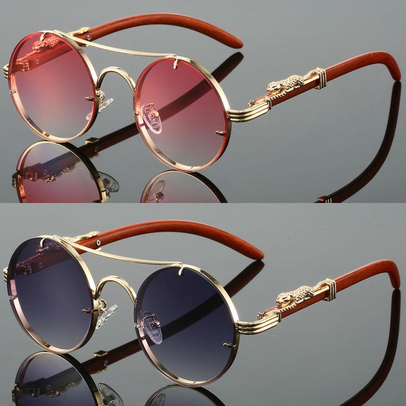 2 Pairs Per Set Round Sunglasses Fashion Vintage Double Bridge Gradient Multicolor Shades Women Luxury Design Casual Sun Glasses