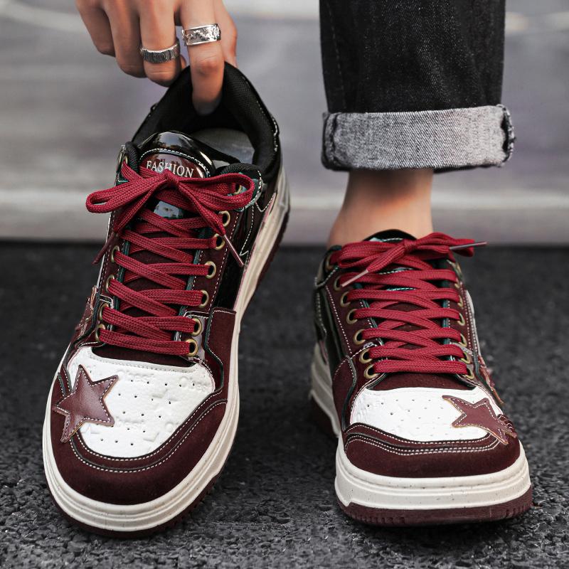 Pánská kožená obuv Boty z přírodní hovězí kůže pro muže Tenisky Pánské Vysoce kvalitní Módní obuv Muž Trend Volnočasová teniska