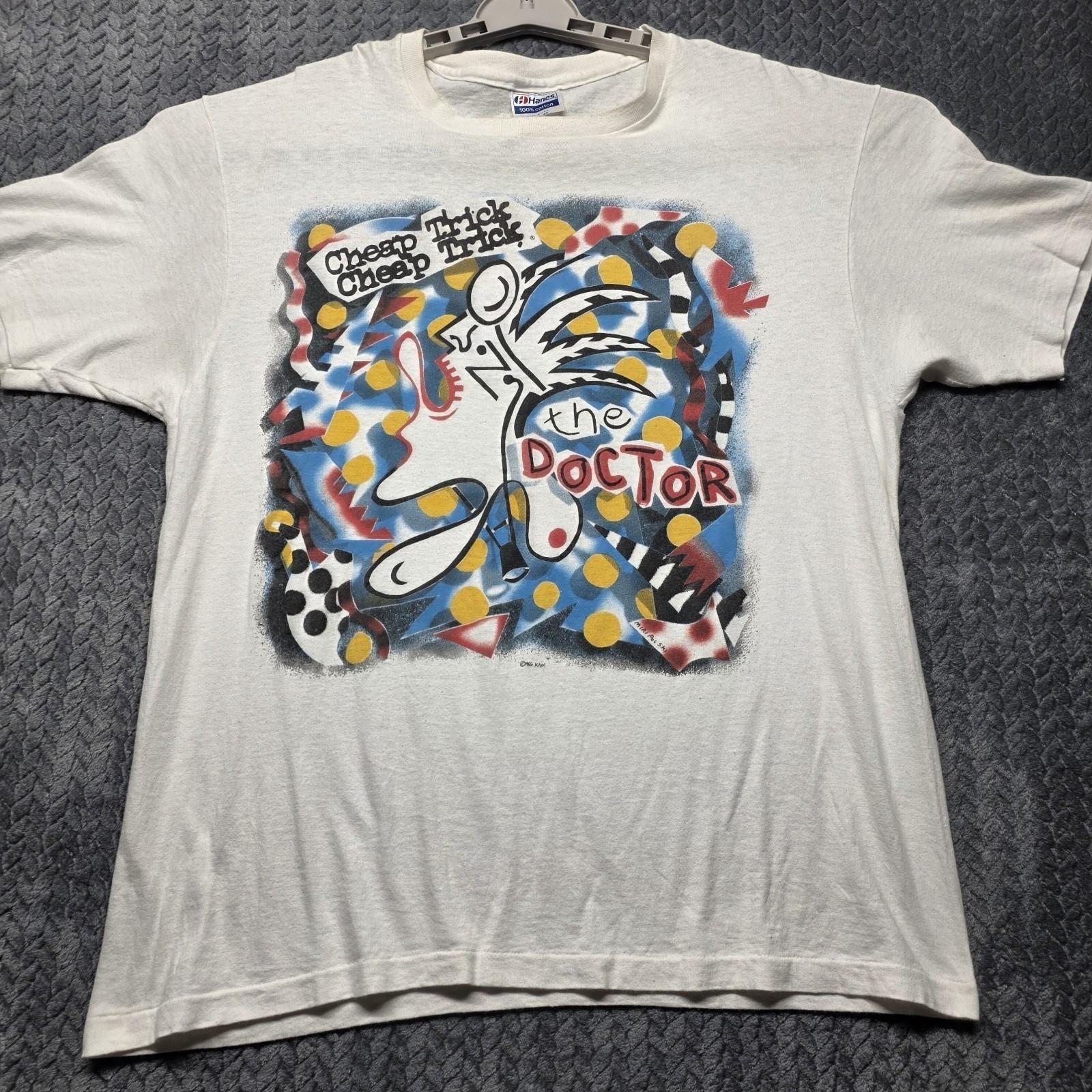 VTG Cheap Trick The Doctor Tour Hanes T-Shirt All Size UR060 FREE SHIPPING S