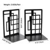 2 Pcs Color Railings Book Ends For Shelves Duty Bookend For Heavy Books Organizer Book Home Bookend Book Rack Holder Stand Shelf