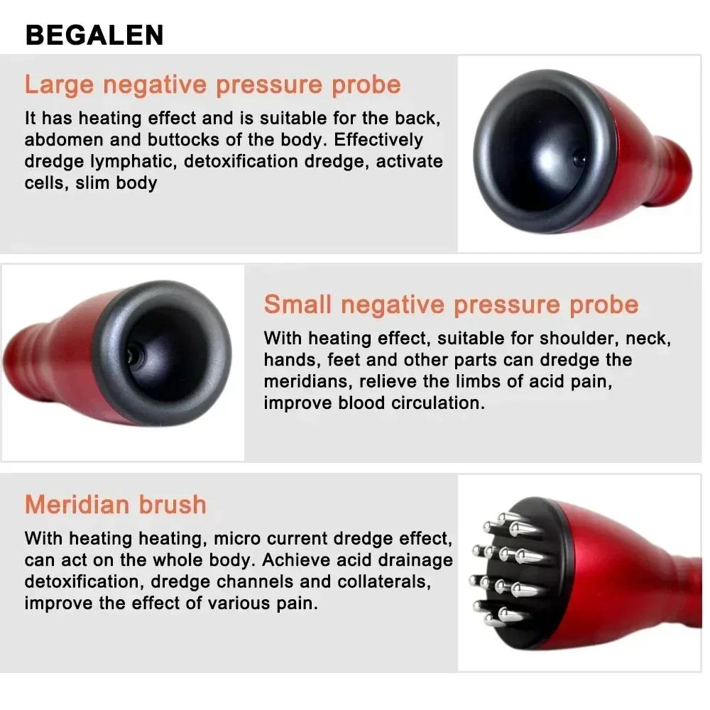 Electric Scraping Massager Body Scraping Massage Smart Electric Vacuum Cupping Heating Suction Cup Device Back Neck Arm Massger