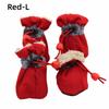 4Pcs Anti-Scratch Pet Dog Shoes with Reflective Trim Strong Grip Antiskid Puppy Shoes Wear-Resistant Does Not Fall Off