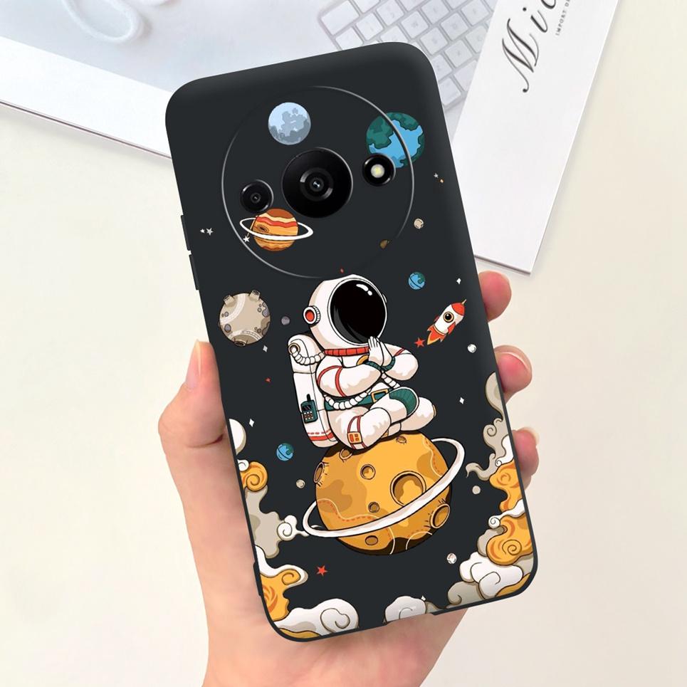 Rückseite für Xiaomi Redmi A3 4G Drachen Cartoon Tiere Cartoon Malerei Funda Etui für Xiomi RedmiA3 A 3 Weiche TPU Silikon Tasche