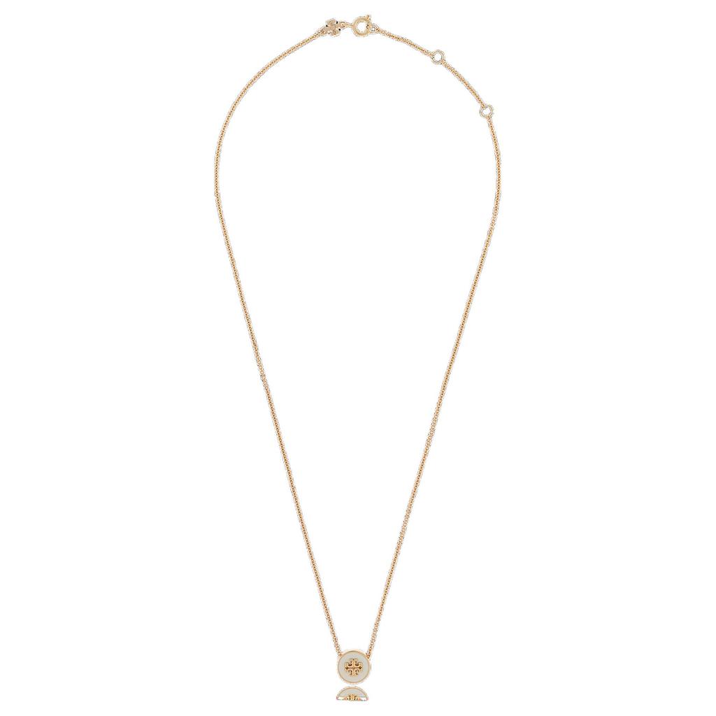 Tory Burch Original Design Brass Enamel Necklace Unisex Necklace Gold 905490700