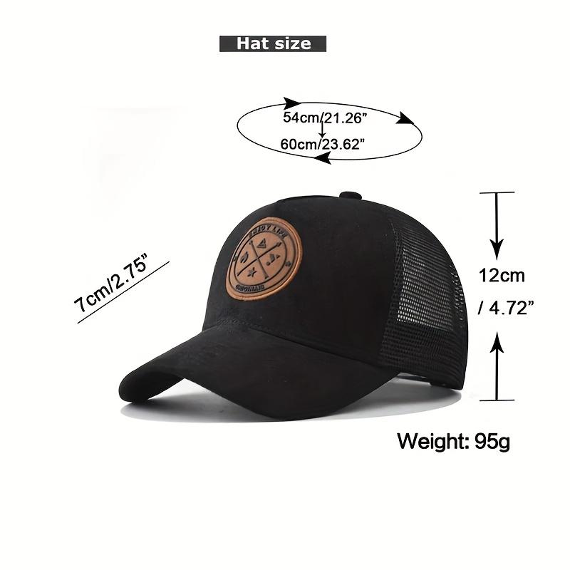 1pc Summer Mesh Baseball Cap Women Men ENJOY LIFE Letter Patch Snapback Hat Casual Breathable Unisex Street Hip Hop Trucker Caps