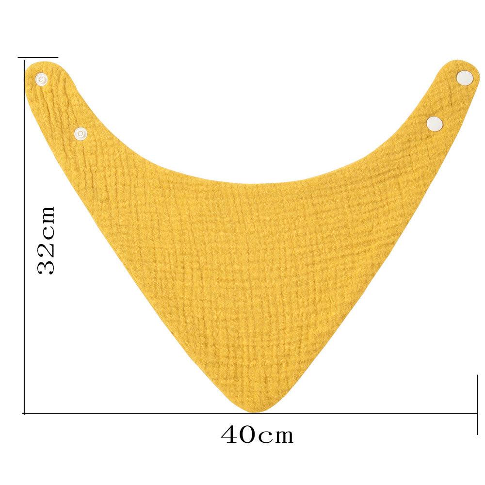 Muslin Baby Infant Cotton Bib Solid Color Scarf Feeding Saliva Towel Bandana Burp Cloth Boy Girl Babies Accessories Newborn