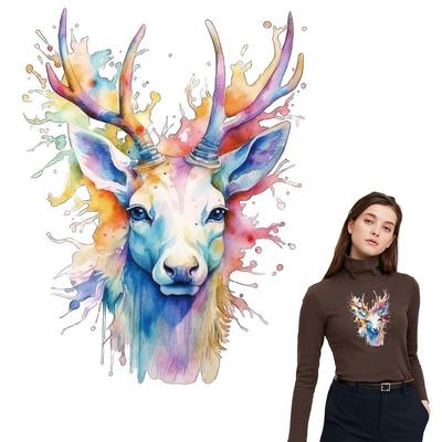 Thermo Transfer Colorful Goat Heat Transfer Diy New Garment Accessory Washable Fabric Patches Diy Craft Supplies