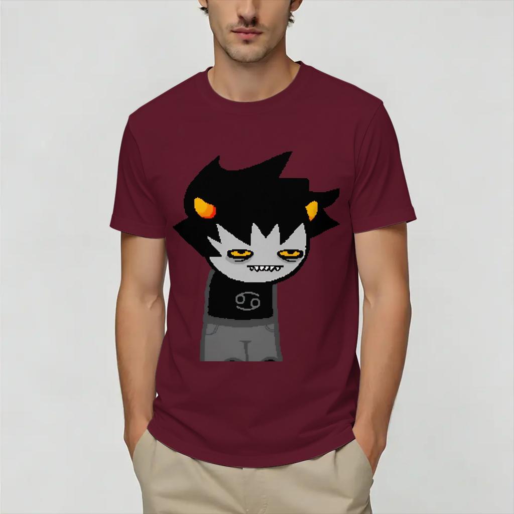 Unisex T-Shirts Homestucks Dave Strider Vintage 100% Baumwolle T-Shirts Kurzarm T-Shirt Rundhalsausschnitt Oberteile Geschenkidee