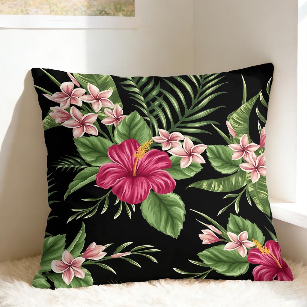 Tropical Floral Pillow Case Novelty Pillow Cover Comfy Pillowcases For Wedding Party Home Decor