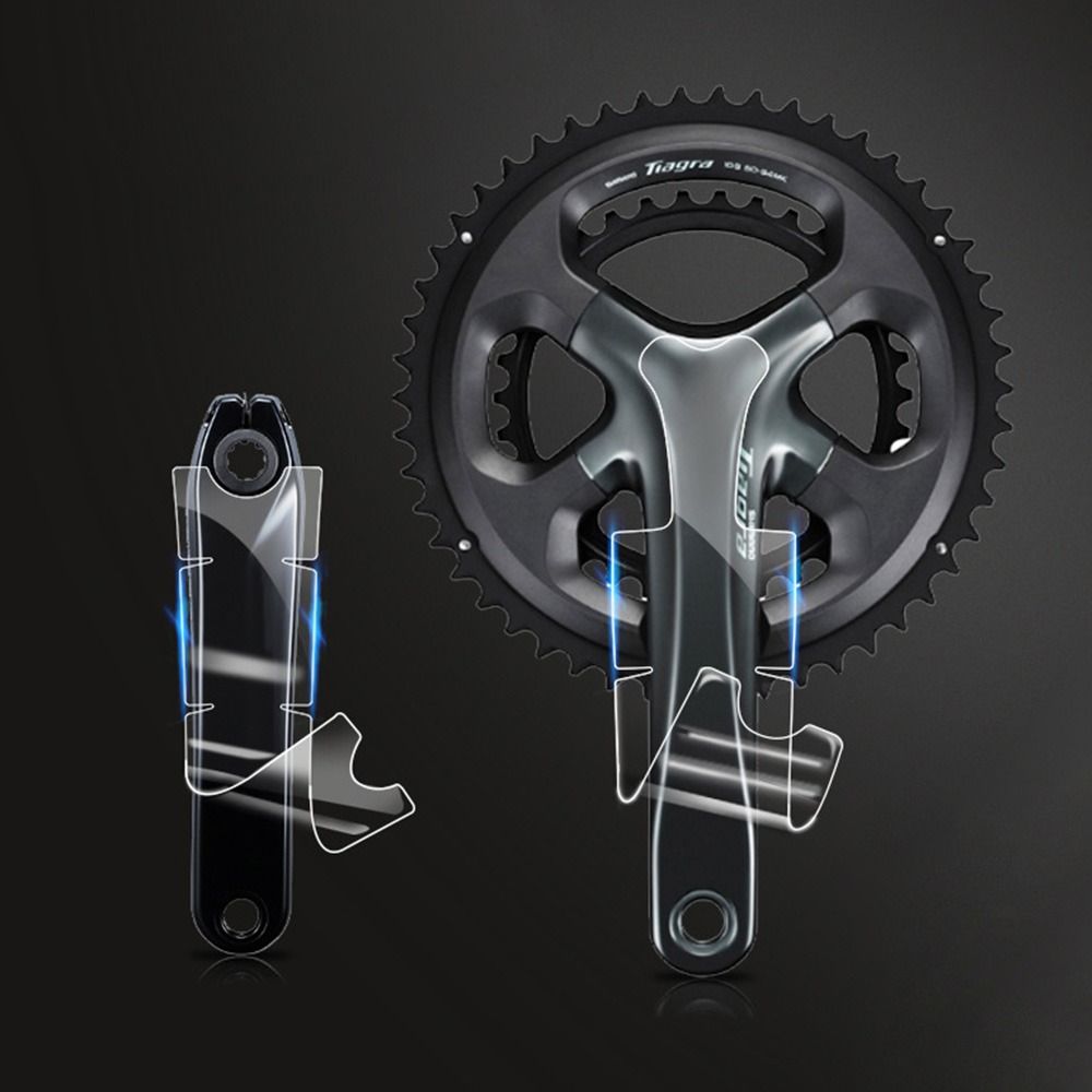 

Transparent Crank Sticker Protection Wear-resistant Crank Set Sticker for Sram/Shimano Tiagra