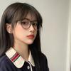Glasses Frame Female Plain Makeup Versatile Leopard Print Anti-Blue Light Mirror Big Face Thin Students Can Be Equipped With Myopia Glasses Tide