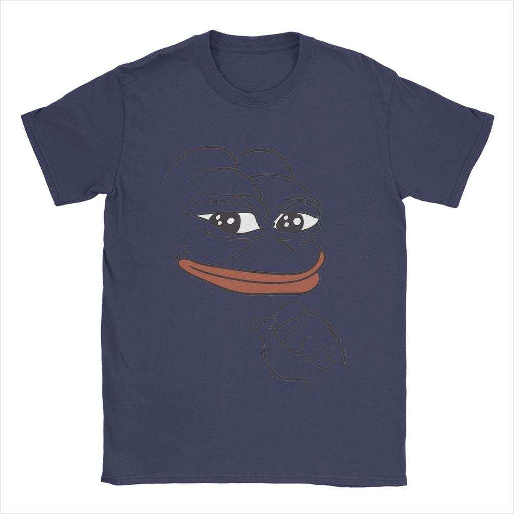 Men's T-Shirts Smug Pepe The Frog Fashion Cotton Tees Short Sleeve T Shirt Round Neck Clothes Birthday Present