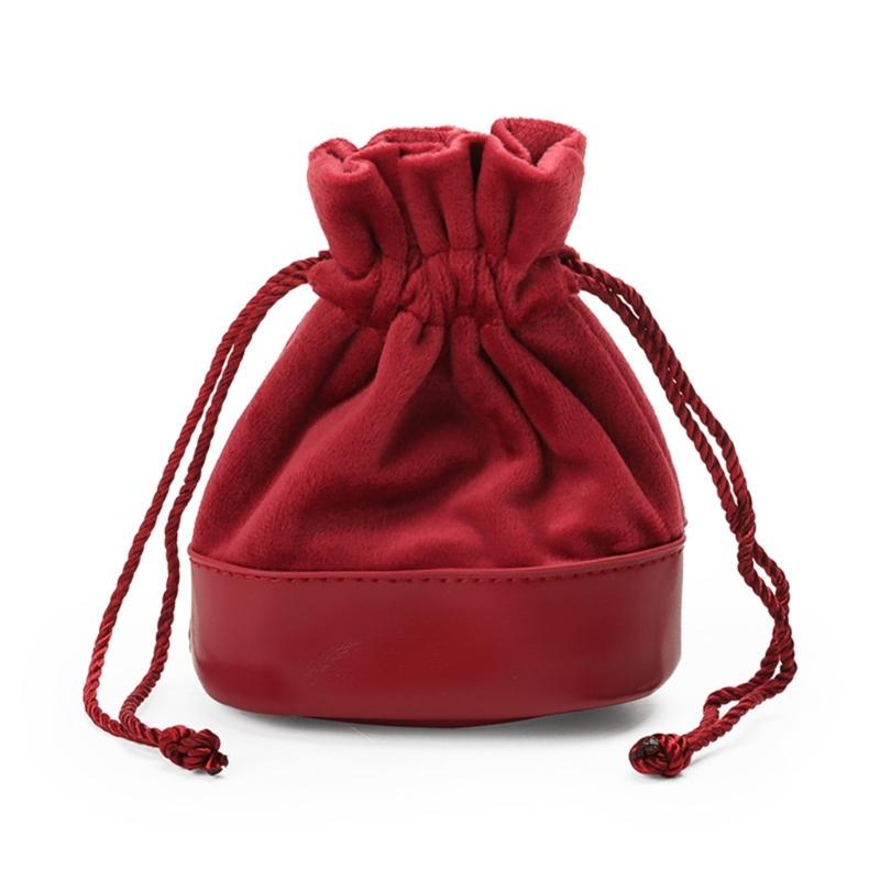

Jewelry Storage Bag Soft and Luxurious Pouch Versatile Jewelry Pouch Accessory Storage Container for Jewelry Small Items красный