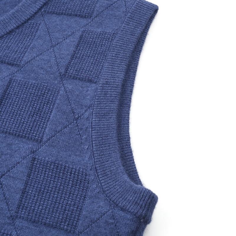 Hengyuanxiang Men's Winter V-Neck Knit Vest