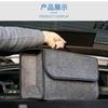 Spacious Canvas Car Storage Box - Portable, Foldable, and Collapsible Trunk Organizer with Felt Cloth Interior