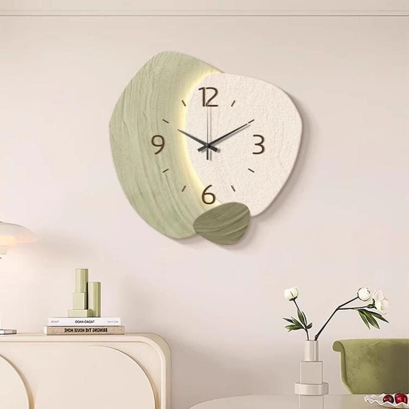 Modern Simple Wall Clock, Silent Quartz Clock, Bedroom Clock Living Room Sofa Background Decoration Wall Clock, No Battery