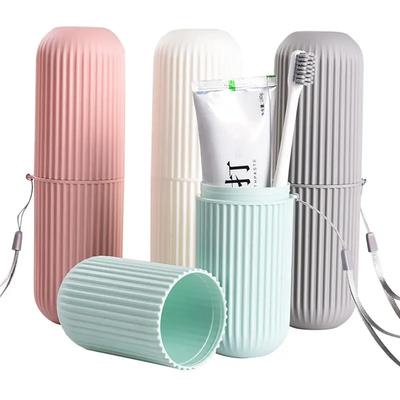 Cestovní přenosný kelímek na zubní kartáček Koupelnový držák na zubní pastu Úložné pouzdro Box Organizér Cestovní toaletní potřeby Úložný kelímek Nová kreativa