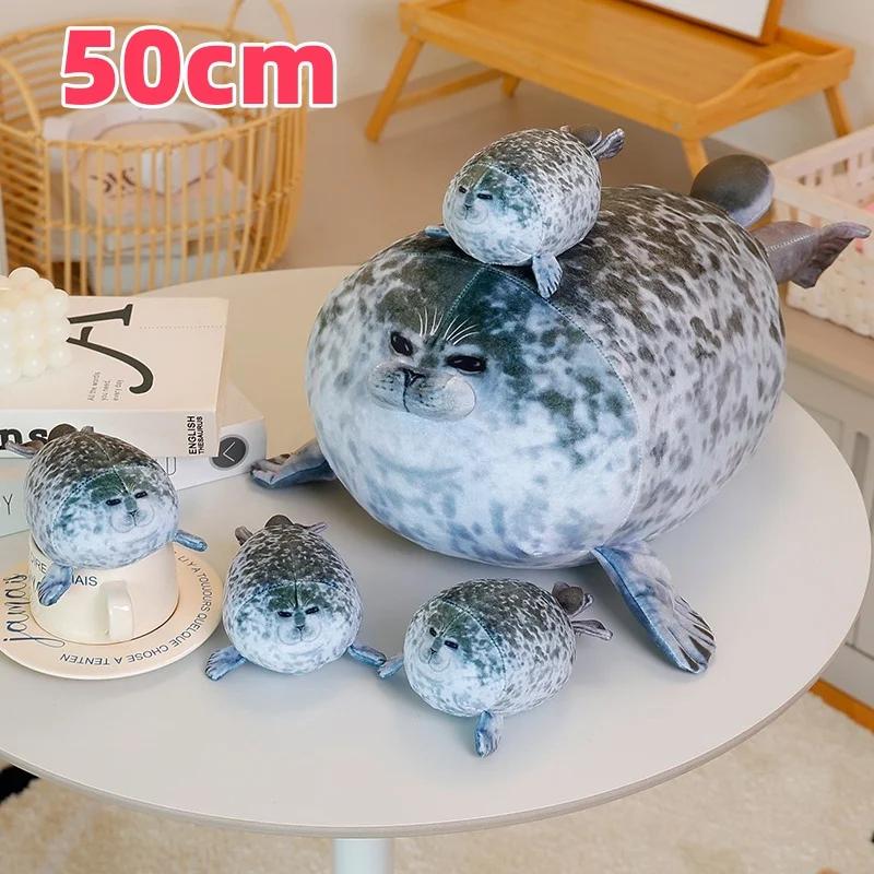 Simulatie Zeehond Zeeleeuw Pluche Speelgoed Verkoop Moeder-Kinderen Zeehond Pop Gezellige Katoenen Gevulde Plaid Kussen Rugkussen Schattig Cadeau