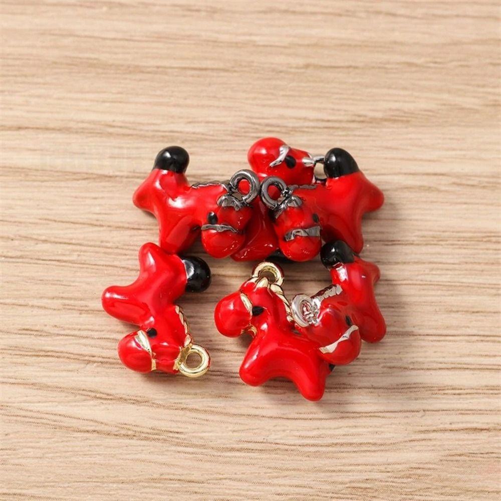 5 Pcs Zinc Alloy Horse Charms Pendants Keychains Parts DIY Jewelry Accessories  DIY Jewelry Making