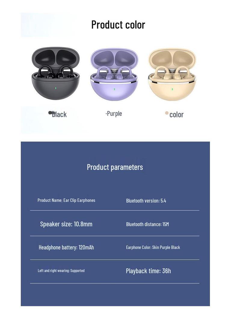 2025 New G126 TWS Bluetooth Sports Earbuds - Noise Cancelling & Non-In-Ear Design