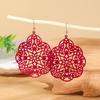 Creative Colorful Hollow Earrings Set for Women Fashion Ethnic Personality Geometric Alloy Dangle Earring Vacation Party Jewelry