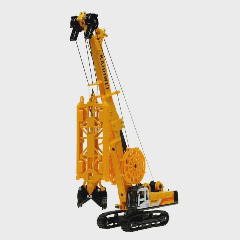 Genuine KDW 1:64 Alloy Slotting Machine Pile Driver Model Subway Engineering Toy with Free Shipping