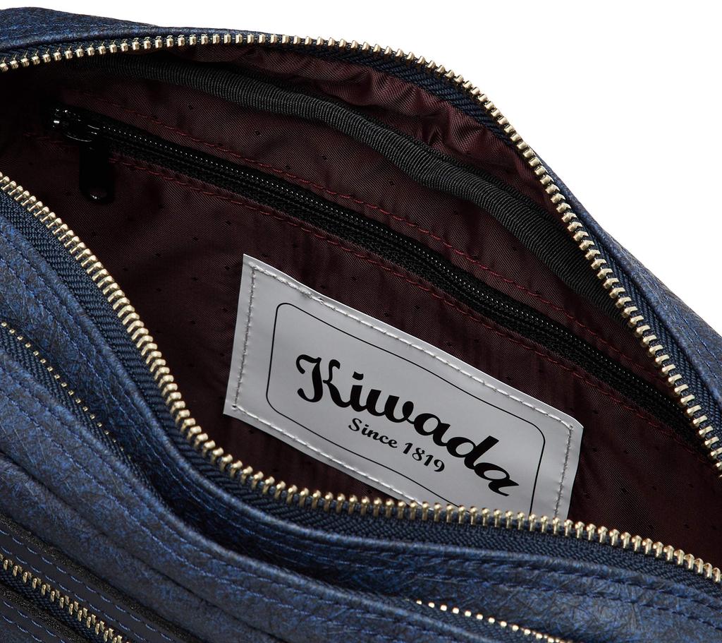 Kiwada 2-Way Shoulder Bag, Navy, Made in Toyooka City, Hyogo Prefecture, the Mecca of Bags