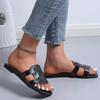 2024 New Summer Women's Slippers Roman Fashion Designer Flat Sandals Latex Soft Sole Shoes Female Breathable Beach Flip-flops
