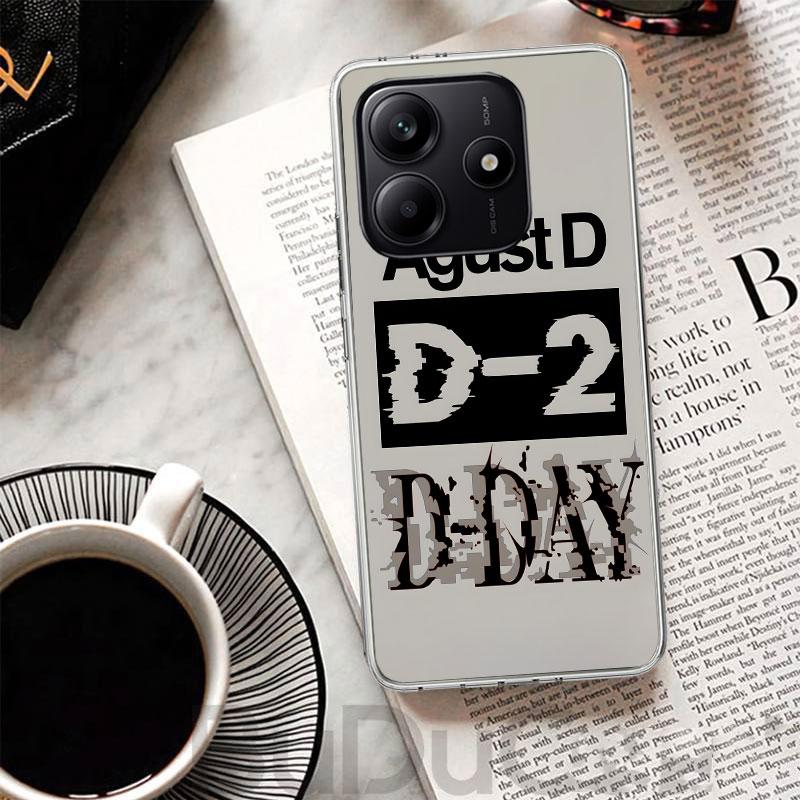 SUGA D-DAYs Cover For Xiaomi Redmi Note 14 13 12S 12 11 Pro Plus Phone Case 11S 10S 10 11E 11T + 9S 9 Print Coque Redmi Note 14 Pro 4G