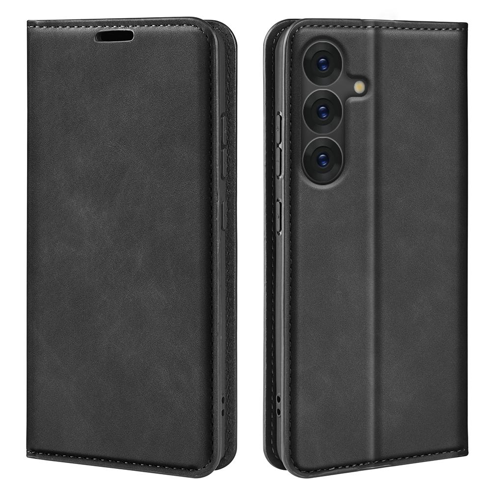 

Для Samsung Galaxy S25 Чехол Кожаный кошелек с эффектом кожи на ощупь Чехол для телефона A