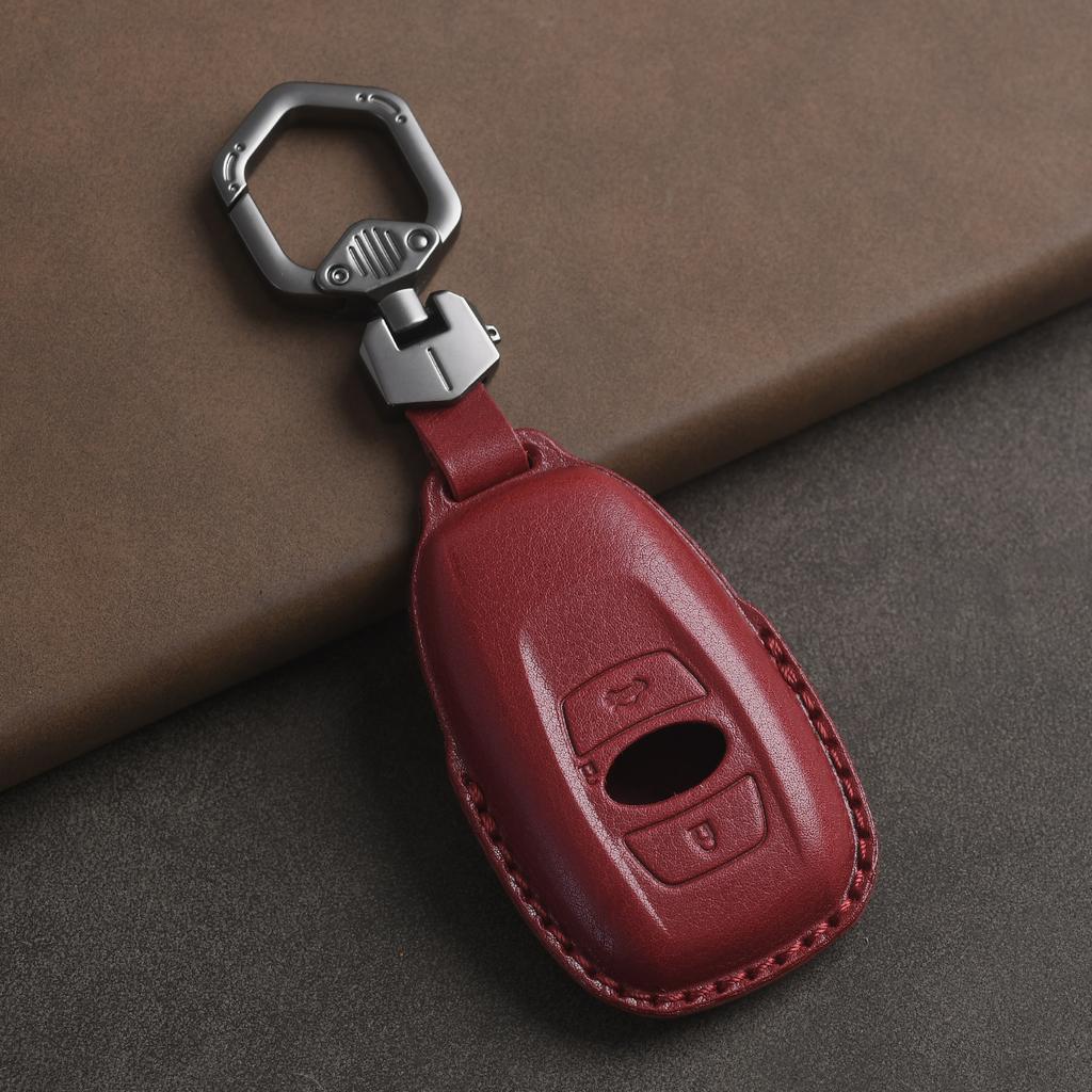 Genuine Leather Protector for Subaru Brz Xv Sv Forester Legacy Outback Crosstrek Impreza Wrx Key Case Cover Fob