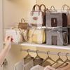 Handbag Storage Rack Organizer 4 Slots Transparent Closet Purse Storage Rack Acrylic Wardrobe Bag Storage Holder Purse Display