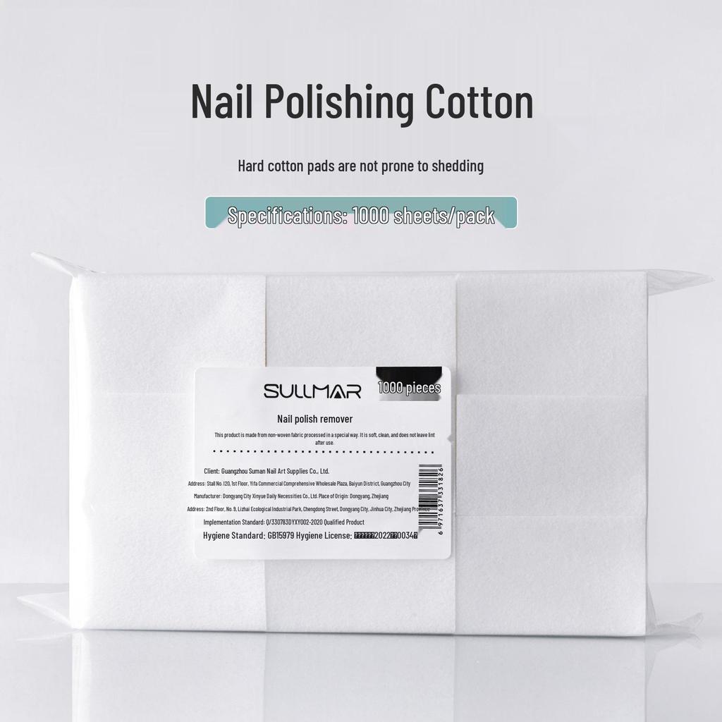 Lint-Free Nail Wipes: Hard-Type Cotton Pads for Gel Polish Removal