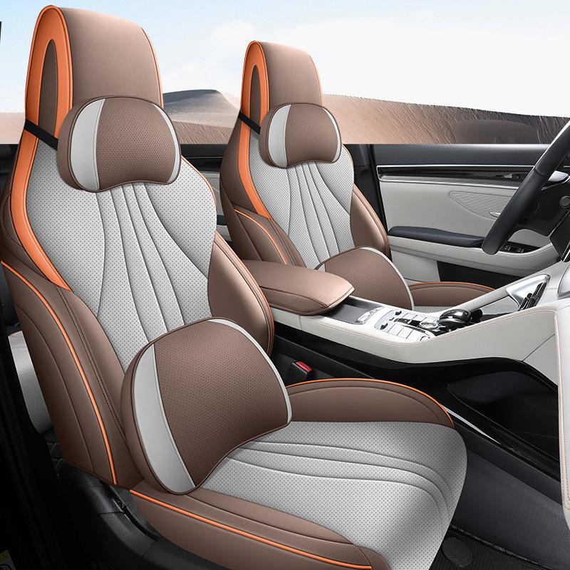 Song PRO Cartoon Leather Car Seat Cushion, Five-Seat Model, All-Season Use