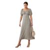 Dorothy Perkins Dam/Dam Ditsy Print Ruched Midi-klänning