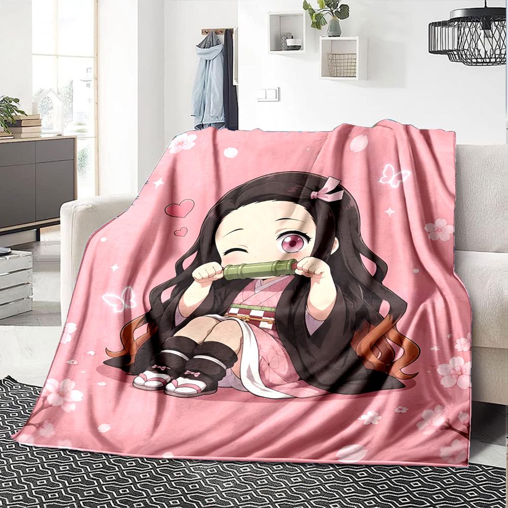 1pc Nezouko Blanket, Gift, for Men and Women, Soft Blanket, Good for Sofa Bed Couch Travel, Lightweight Flannel Blanket